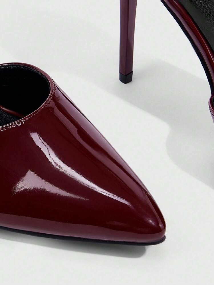 CUCCOO SZL Women's Pointed Toe Buckle Design Elegant Hollow Out High Heel Pumps For Christmas Spring Shoes