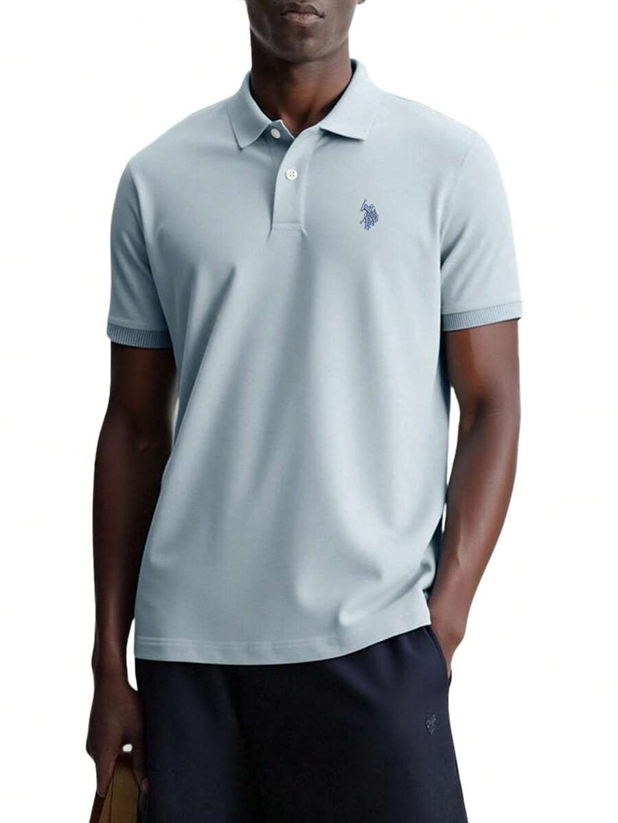 US Polo Assn polo - Bleu azur - Voir 1