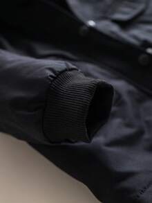 Emery Rose Kids Emery Rose Kids 女婴可爱黑色保暖内衬连帽外套，百搭秋冬 - 黑色 - 查看 9