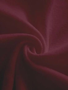 Chiquease 女士休闲宽松日常百搭半拉链长袖卫衣 - 酒紅色 - 查看 4