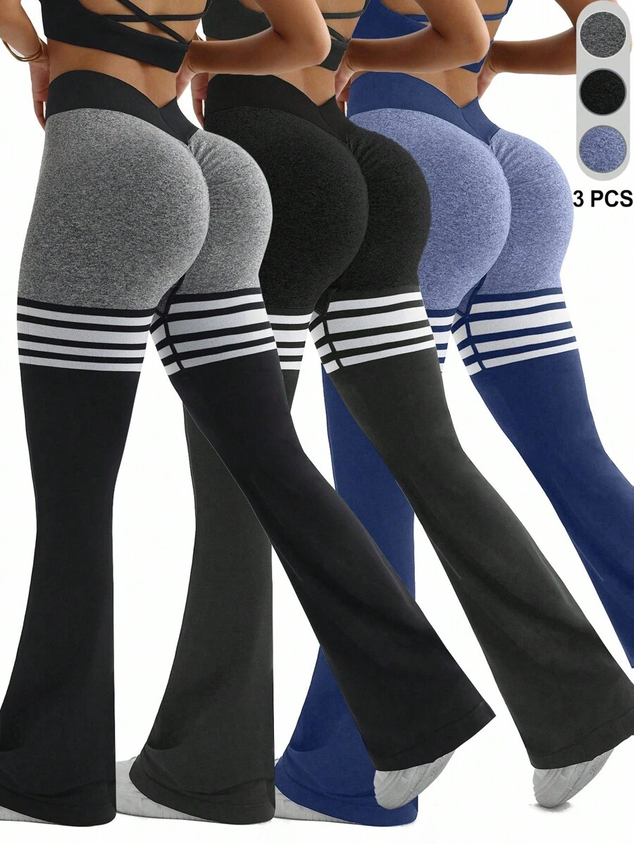Pantalones Yoga Bolsillos Leggings Mujer Rosa Junio - Cintura Alta Bolsillos Yoga Gimnasio Leggings Entrenamiento Elásticos