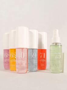 SHEIN 1 件/4 件/5 件 40 毫升/90 毫升巴西系列喷雾带礼盒，限量版芳香疗法室内、室外空气清新剂香味多层次增强幸福状态喷雾持久自然清新迷人香精，释放优雅的里约热内卢香草椰子花香果香柑橘木水生海洋香味，适合约会、派对、聚会、旅行、度假、居家、酒店、办公室，是送给家人、亲戚和朋友的理想礼物