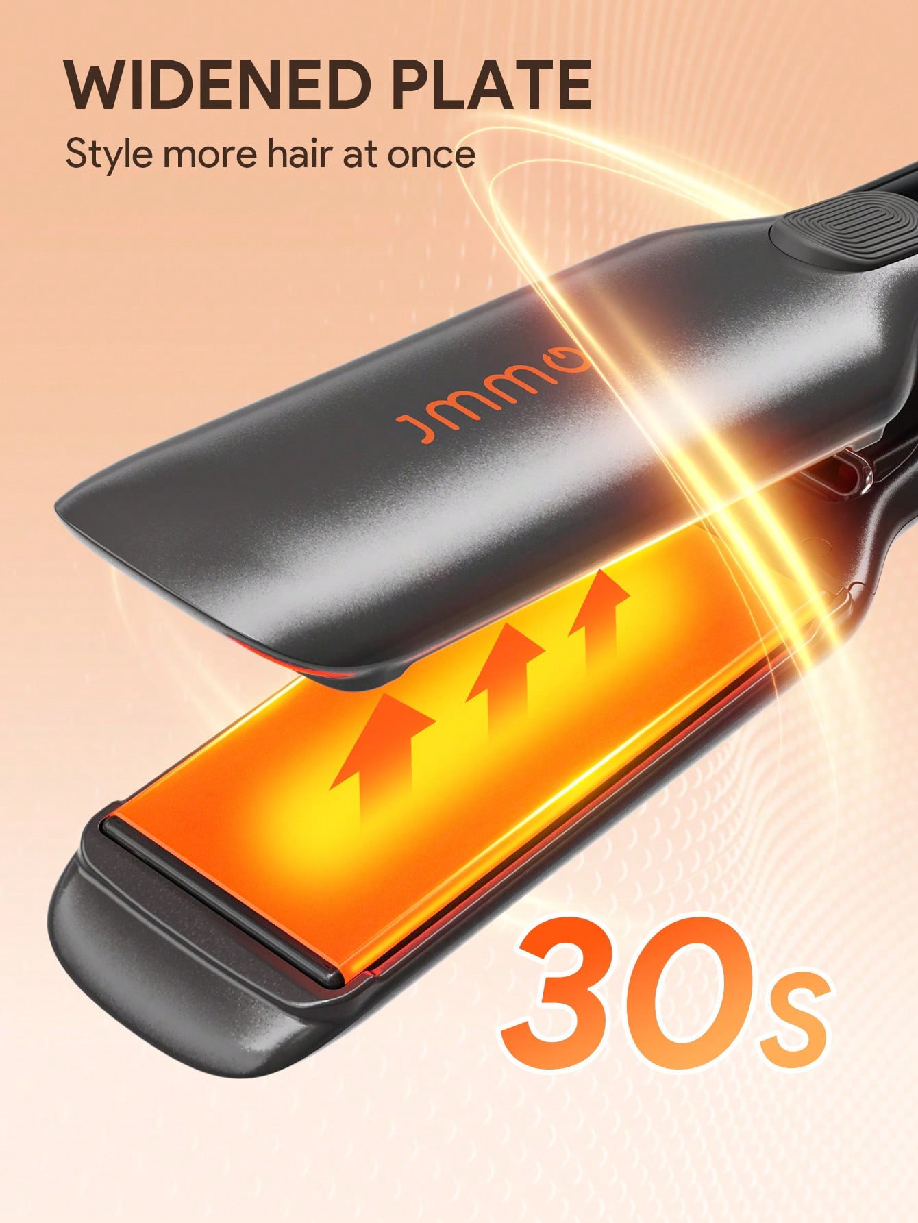 JMMO مكواة شعر سيراميكية بتقنية الأيونات السالبة،...