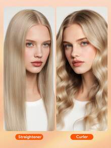 JMMO TÓC | Máy duỗi và uốn tóc 2 trong 1 với 8 mức nhiệt độ, máy duỗi tóc ion giúp giảm xơ rối, bóng mượt hơn, dụng cụ tạo kiểu tóc cưới - Phích cắm US - Xám - Xem 6