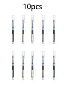 5pcs/10pcs/20pcs Lot Ultra Fine Finance Gel Pen Black Blue Red Ink Refills Rods Gel Pen For School Office Exam Supplies Stationery Back To School  Halloween Decor Wall Decor, Bedroom Curtains Living Room Decor Fall Decor,Christmas Decorations School Notebook - Black - View 9