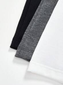 5件装 青少年男孩运动休闲拼色字母松紧腰内裤 - 白色 - 查看 4