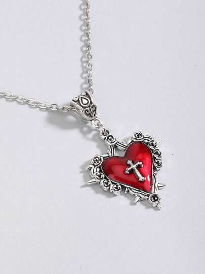 Goth Vintage Gothic Style Sword Pendant Necklace, Suitable For Daily Wear