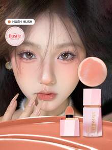 SHEGLAM Color Bloom Liquid Blush Matte Finish-Hush Hush Gel Cream Blush Long Lasting Non-Fading Highly Pigmented Lightweight Long Wear Smooth Blusher Brand Beauty Makeup Face Paint Cosmetic For Women Girls Perfect For Winter Spring Ideal For Y2K Fancy Fashion Suitable For Birthday Gift Party Ready Best Color - Hush Hush - View 2