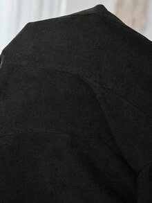 EMERY ROSE Women's Casual Commuter Solid Color Blazer,Fall - Black - View 4