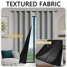 1pc Solid Color Waterproof & Blackout Window Curtain, Modern Simple Heat Insulation Curtain Suitable For Outdoor, Bedroom, Living Room Decoration Gifts Birthday Graduation