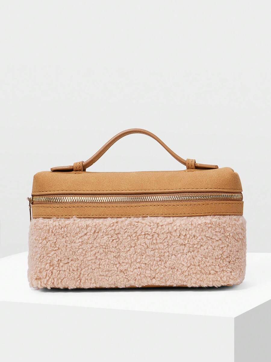 MOTF PREMIUM BOLSO CON ASA SUPERIOR Y CREMALLERA DE PIEL DE PU - Albaricoque - Ver 2