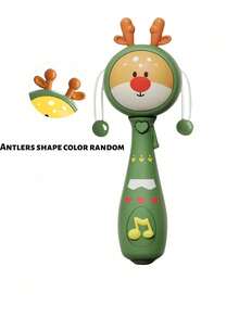 Zazumi 1PC 7.48*2.48in Baby Toy, Baby Music Swing Toy 18 Months Old, Baby Wave Drum Toy, Baby Bite Ring Toy With Music And Light, Toddler Learning Toy With Music And Light, Newborn Toy Baby Boy Girl Gift (Without Battery) - Multicolor - View 17