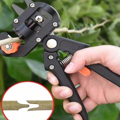 1 Set Grafting Tool Kit, Garden Pruning Tool With Replacement Blades, Cutting Tool Kit For Plant Branches, Vines, And Fruit Trees, Scissors, Very Suitable For Fruit Tree Grafting