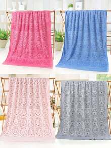 1/2 件超强吸水超细纤维狗毛巾 - 速干宠物美容浴巾，带有柔软卡通印花设计，适合小型犬到大型犬，可手洗 - 彩色 - 查看 17