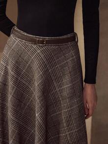 MOTF PREMIUM BELTED A-LINE SKIRT