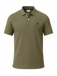 US Polo Assn بولو - أخضر عسكري - مشاهدة 4