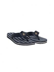 Th Chain Print Beach Women's Flip-Flops Black FW0FW08514 DW6 - Space blue - View 2