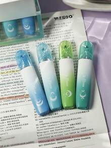 4 Piezas/Set Resaltador con Protección Visual de Color Degradado, Bolígrafo Marcador para Estudiantes, Bolígrafo de Colores para Planificador, Resaltador de Punta Ancha de Gran Capacidad, Vuelta a Clases. - Multicolor - Ver 4