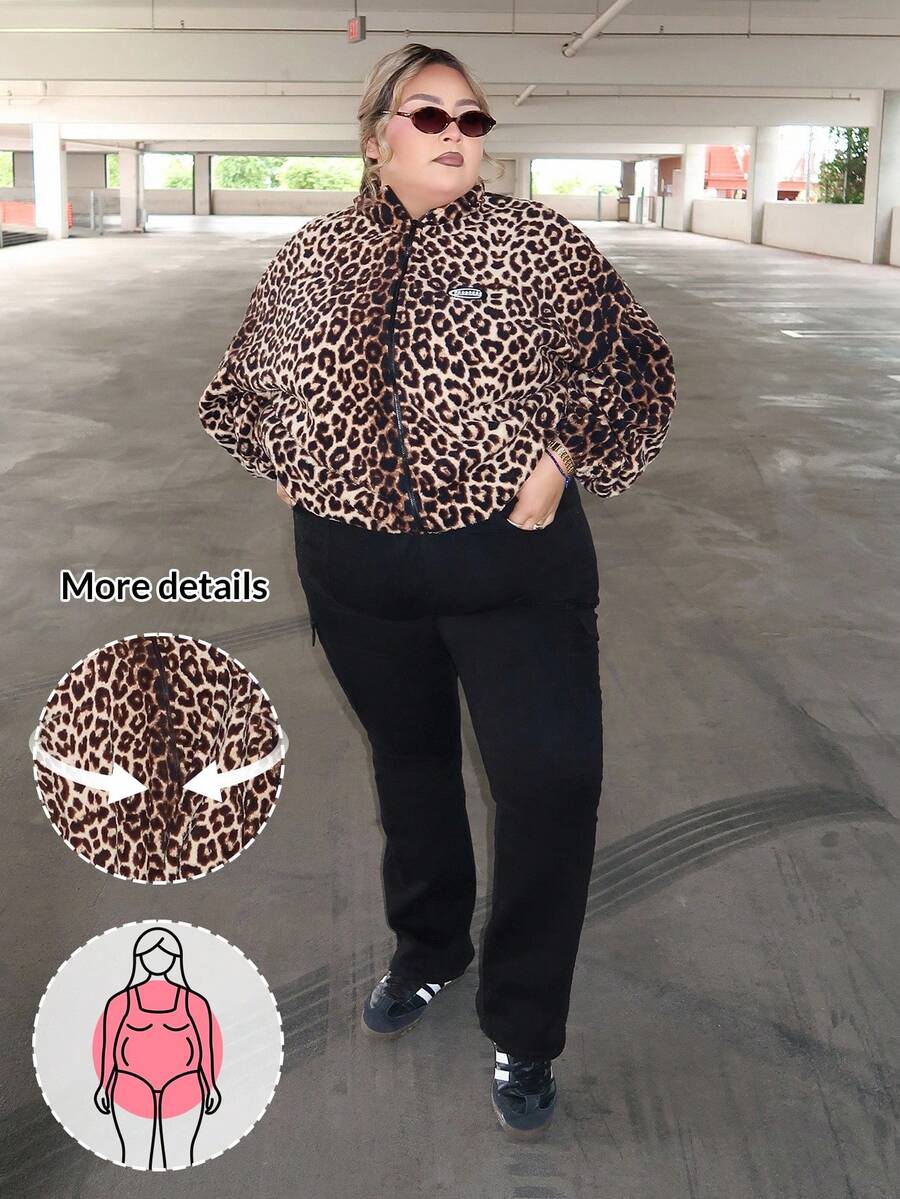 Enliva Melanieangelese Women's Plus Size Workwear Casual Jeans With Pockets, Versatile, Fall Women Clothes, For Apple Rounded Body Shape