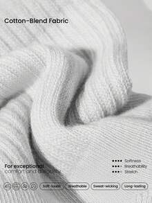 GLOWMODE 5 Pairs Socks Soft Ventilated Mesh With Embroidered Logo Workout Daily Casual - Multicolor - View 4