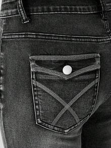 Sparklyn Teen Girls' Casual Washed Low Waist Slim Fit Flare Jeans Fall Winter