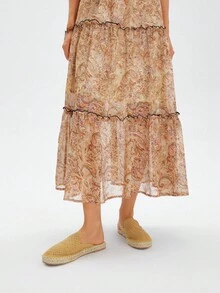 Styleloop Women's Casual Vacation Woven Rope Flat Shoes - Camel - View 4