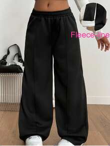 Sparklyn 少女休闲街头时尚学院风加厚保暖运动裤，秋冬季，圣诞节服装