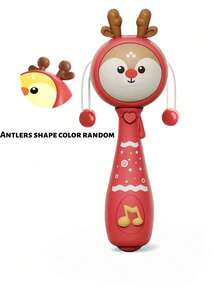 Zazumi 1PC 7.48*2.48in Baby Toy, Baby Music Swing Toy 18 Months Old, Baby Wave Drum Toy, Baby Bite Ring Toy With Music And Light, Toddler Learning Toy With Music And Light, Newborn Toy Baby Boy Girl Gift (Without Battery) - Multicolor - View 13