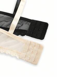 BloomMama Plus Size Maternity Solid Color Lace Nursing Bra