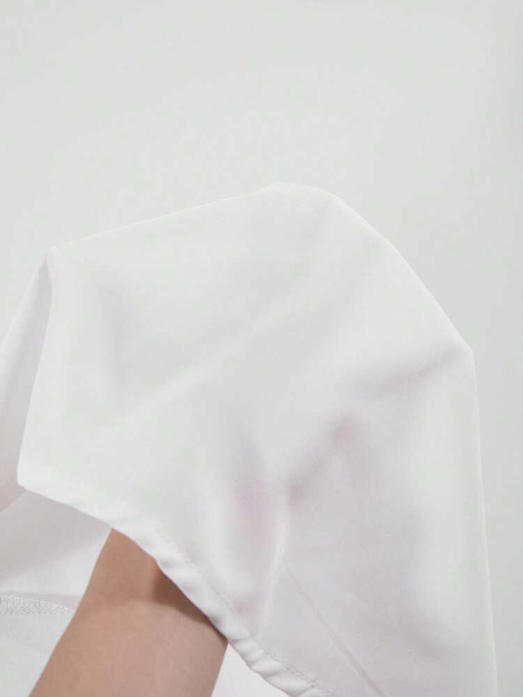 SHEIN Explorewe 男童长袖印花休闲衬衫 - 白色 - 查看 8