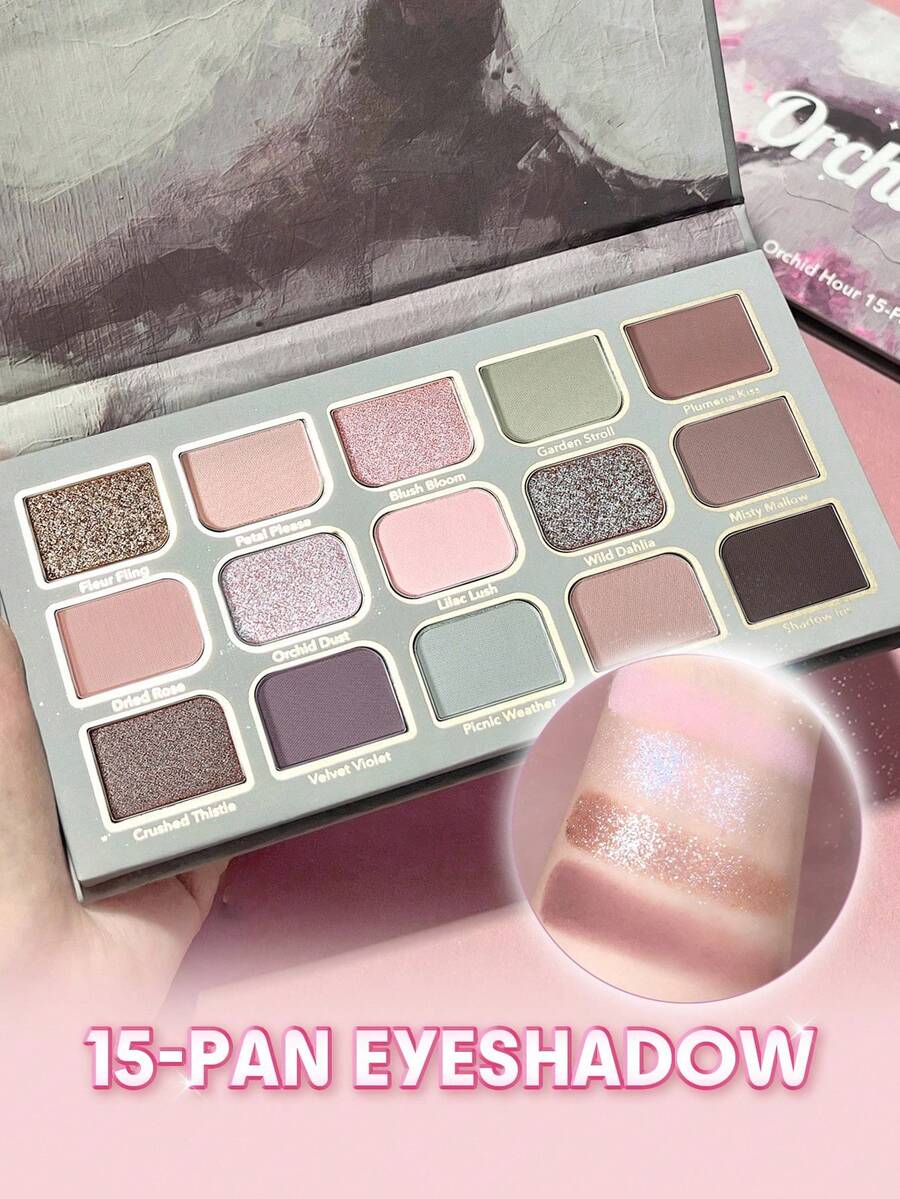 SHEGLAM Orchid Hour 15色眼影盤 品牌 美容 化妝 化妝品 適合女性與女孩 完美搭配夏季春季 Y2K 時尚 流行 生日 母親節禮物 假期 派對準備就緒 最佳顏色 - Orchid Hour - 查看 1
