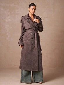 Lumalex Mùa Thu Đông, Phong cách thường ngày, Thanh lịch, Tiệc tùng, Tiệc chiêu đãi, Kín đáo, Sang trọng, Lấp lánh, Tiệc lễ hội, Kỳ nghỉ, Nóng bỏng, Ngoài trời, Nhiều lớp, Mùa cưới, Tiệc chiêu đãi, Lễ trưởng thành, Áo khoác nữ dáng suông, Chất liệu giả da lộn, Dáng rộng, Thắt eo, Áo khoác dáng dài, Áo khoác nữ mùa Thu Đông, Áo khoác ngoài, Sang trọng, Dự tiệc prom, ID, Al-Adha, Tiệc Al-Adha, Năm mới - Cà phê nâu - Xem 6