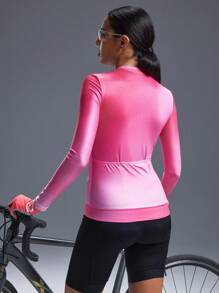 Powerista 女士时尚渐变色长袖修身骑行服
