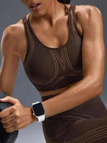 Powerista Women Sports Bras - Brown - View 6