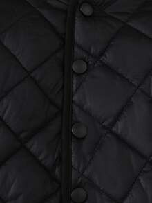 SHEIN Infant/Toddler Baby Boy Thick Thermal Lined Hooded Front-Zip Jacket, Suitable For Outdoor, Indoor, Sports, Baby Outerwear, Fall Winter 3M-3T Fall/Winter Neutral Baby Clothes Newborn Baby Clothes Unisex Jacket - Black - View 5