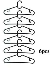 SHEIN Móc treo quần áo bằng nhựa, Giá treo quần áo chống trượt đơn giản, Dây phơi quần áo không để lại vết, Móc treo quần áo ban công dày dặn có móc, Màu đen - màu đen - Xem 11