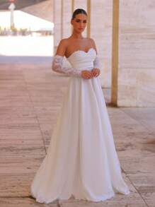 Glamrae 婚纱、秋装 - 白色 - 查看 6