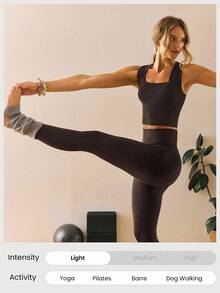 GLOWMODE Quần legging cạp siêu cao 28 inch Softy Velvaire không đường may phía trước với túi bên hông, thích hợp cho yoga, pilates, tập luyện nhẹ nhàng, mặc hàng ngày, mùa xuân hè. - Màu nâu Sô-cô-la - Xem 7