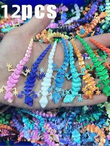 SHEIN Random Colors Suitable For Mobile Mini Geckos Christmas, Valentine's Day, Halloween, New Year, Birthdays, Parties, Decorations