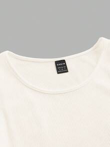 SHEIN EZwear 2 件套女士休闲性感短款紧身圆领吊带背心，适合夏季 - 彩色 - 查看 5