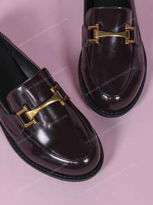 CUCCOO CURVES Sandálias Slip-On Beges Elegantes de Uso Diário para Uso Externo, Viés Largo, Bico Apontado, Oca, Malha, Adequadas para as Quatro Estações - Vinho - Visão 6