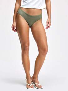 LOUNGEISTA 6条装女士运动型棉质透气巴西三角内裤，舒适透气