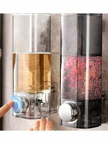 SHEIN 1Pc No Drill Wall Mount Soap Dispenser, Shower Gel/Shampoo Bottle Holder, Wall Mounted Hand Wash Liquid Pump Bottle