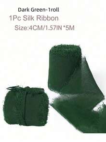 1/3/9 卷手工雪纺丝带流苏 1.5 英寸 X 5.5 码磨边丝带，适用于婚礼请柬、新娘花束、礼品包装、蝴蝶结制作、工艺品、派对装饰 - 彩色 - 查看 25