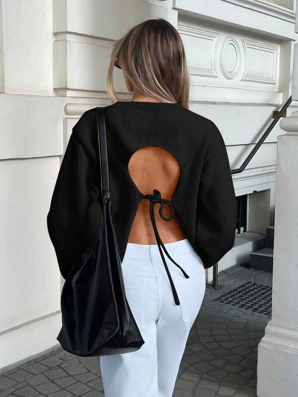 SHEIN Forever 21 Fall&Winter Halloween Christmas New Year Going Out Graduation Prom Elegant Formal Luxury Chic Business Casual Birthday/Office Outfits/Country Concert/Club Outfits Sexy/Western/Work Clothes/Streetwear/Vintage/Festival/Cocktail/Rave/Prom/Hawaii/Airport/Funny/Basic/Brunch Outfits/2000s Style/Bodycon/Old Money Style/Church/Homecoming/Classy/Party/Modest/Date Night/ Grey/Navy Chic/Romantic/Party/Faux Mink Long Sleeve Burgundy Sweater, Autumn/Winter