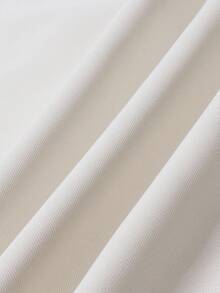 SHEIN EZwear Pantalones de vestir informales de cintura alta con botones y forma cónica para tallas grandes, para el verano