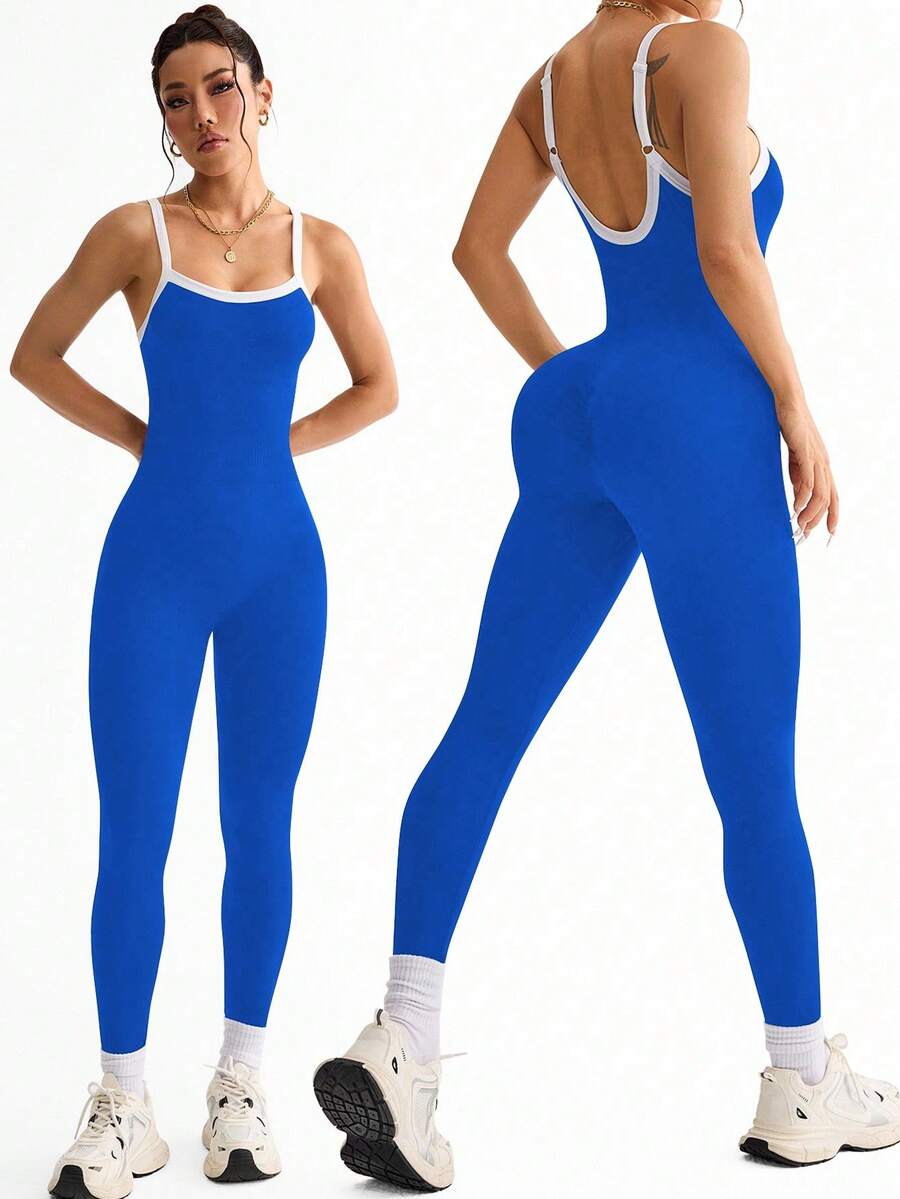 Slayform Women's Seamless Adjustable Waist Camisole Jumpsuit