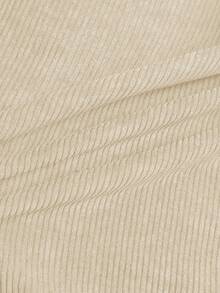 SHEIN LUNE Áo khoác ngắn cài nút thời trang thu đông cho nữ - Màu Khaki - Xem 6