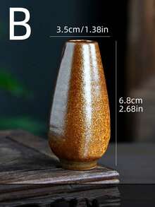 Cirelle Fashionable Retro Crackle Glazed Ceramic Small Flower Vase - Multicolor - View 11