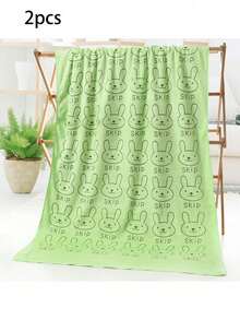 1/2 件超强吸水超细纤维狗毛巾 - 速干宠物美容浴巾，带有柔软卡通印花设计，适合小型犬到大型犬，可手洗 - 彩色 - 查看 14